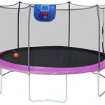 Skywalker Trampolines 15-Feet Jump N' Dunk Trampoline with Safety Enclosure and Basketball Hoop